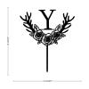 Letter Y Cake Topper, Black Acrylic, Customizable view 4