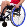 22-Inch Silicone Wheelchair Push-Rim Covers, Non-Slip and Wear-Resistant, Blue view 1