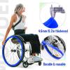 22-Inch Silicone Wheelchair Push-Rim Covers, Non-Slip and Wear-Resistant, Blue view 2