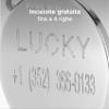 MyFamily Personalized Dog Tag, Made in Italy, Large Rose Circle, Free Engraving, Basic Handmade Collection, 32 x 37 mm view 4