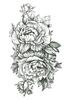 JSHEN 7 Sheets Temporary Tattoos for Men and Women, Flower, Dragon, Buddha Statue, 14.8 x 21 cm view 1