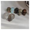 2.0" Rough Natural Crystal Ghost Head Carved Skull Stone view 2