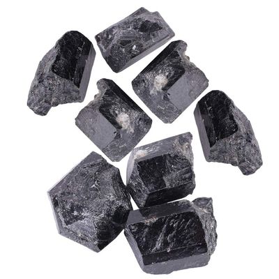 Joyzan Raw Black Tourmaline Crystals, Unpolished Natural Quartz Stones
