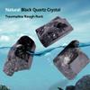 Joyzan Raw Black Tourmaline Crystals, Unpolished Natural Quartz Stones view 2