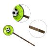 Metal Football Hair Clips, Green Grassland, Handmade Hair Accessories view 3