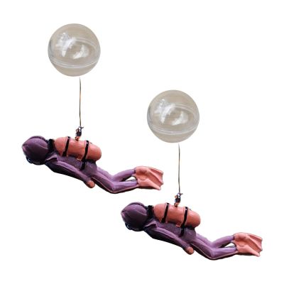 MISNODE Floating Aquarium Decoration - 2 Pack
