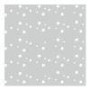 FANSU Waterproof Non-Slip High Chair Floor Mat, Gray Stars, 51 x 51 in view 2