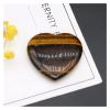 Kigauru Natural Rough Crystal Heart-Shaped Gemstone, Agate Stone Desktop Ornament, 40 mm (Color: Rose Quartz, Size: 40 mm) view 4