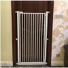 MERTNK Pet Playpen and Indoor Safety Gate, White Metal, 111–117 cm view 1