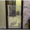 MERTNK Pet Playpen and Indoor Safety Gate, White Metal, 111–117 cm view 3