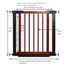 MERTNK Pet Playpen and Metal Safety Gate, One-Hand Operation, Pressure-Mounted, 166–173 cm view 2