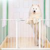 MERTNK Pet Gate, Indoor Stair Gate, White, Expandable Metal Safety Gate, Pressure-Mounted, 225–234 cm view 1