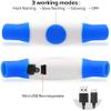 LED Dog Collar with Rechargeable Light, Adjustable with 3 Modes, Blue view 4