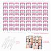 Flintronic 64-Pack 5 mL Clear Plastic Cosmetic Jars with Spatulas and Labels view 4