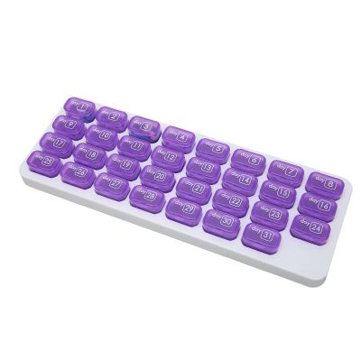 Monthly Pill Organizer, 31 Days, 4 Weeks