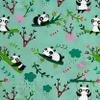 Nursery Set, Summer Sleeping Bag and Bag for Babies Ages 2 to 6 – 100% Cotton – Made in Italy (Panda Nursery Set) view 2