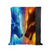 Hixingo Kids' Cozy Blanket with 3D Ice and Fire Wolf Print, 75 x 100 cm view 1