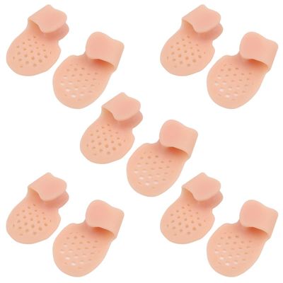 WANGCL 10-Piece Gel Little Toe Pads and Corrector, Pink