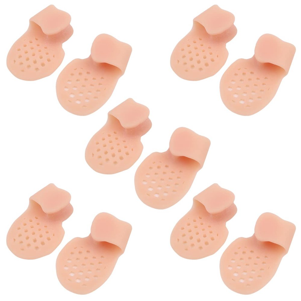 WANGCL 10-Piece Gel Little Toe Pads and Corrector, Pink