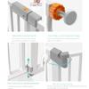 MERTNK Pet Safety Gate, Pressure-Mounted, Extra-Tall, 125–132 cm view 4