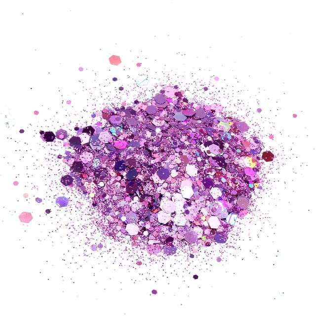 CHANWA 1 kg Glitter in 30 Colors, Chunky and Fine, for Nail Art and Crafts