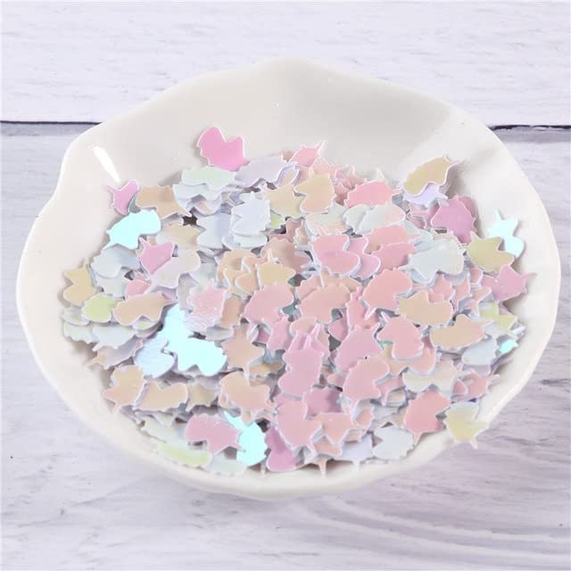 CHANWA 600-Piece Pack, 5 x 8 mm Shaped Sequins for Nail Art, Crafts and Wedding Decoration