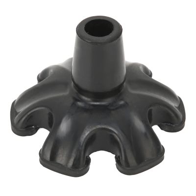 6-Prong Replacement Cane Tips, Non-Slip Rubber, Self-Standing, 19 mm