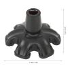 6-Prong Replacement Cane Tips, Non-Slip Rubber, Self-Standing, 19 mm view 4