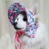 RTLR Dog Sun Hat, Comfortable Floral Eye-Protection Hat for Cats view 3
