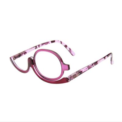 MAQBE Makeup Glasses with Flip-Up Lenses, Women’s Readers, Color #3, Strength 3.5