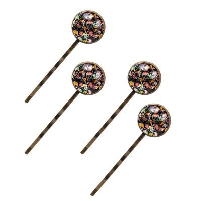 Skull-Pattern Handmade Hair Clips