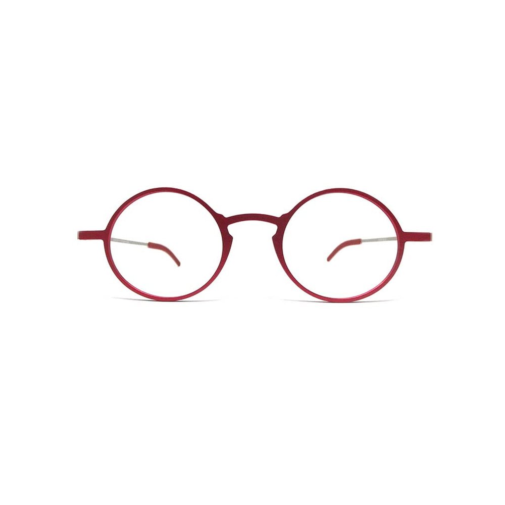 CONTOUR Zipo Reading Glasses with Blue-Light Filter, Red, +3.5