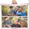 WJMSDK Personalized Flannel Photo Blanket, Custom Throw Blanket, Gift for Family, Friends, and Pets view 1