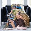 WJMSDK Personalized Flannel Photo Blanket, Custom Throw Blanket, Gift for Family, Friends, and Pets view 2