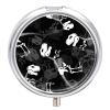 Dinosaur Skeleton Pill Case, Metal Medication Box, Portable Tablet Organizer for Daily Travel, 5 x 5 cm view 1