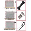 LXLIGHTS Stair Safety Net, 8 mm x 12 cm Adjustable Protective Mesh view 4