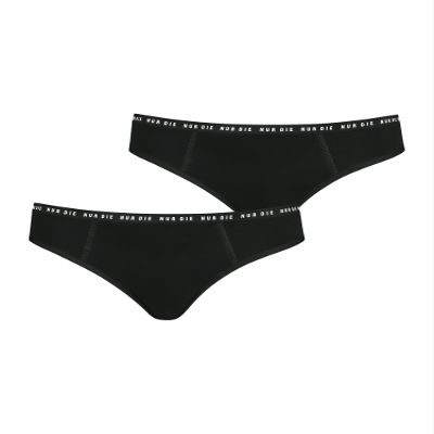 NUR DIE ALLES GEREGELT Period Underwear Brief Set Day + Night - Black - Size 44–46