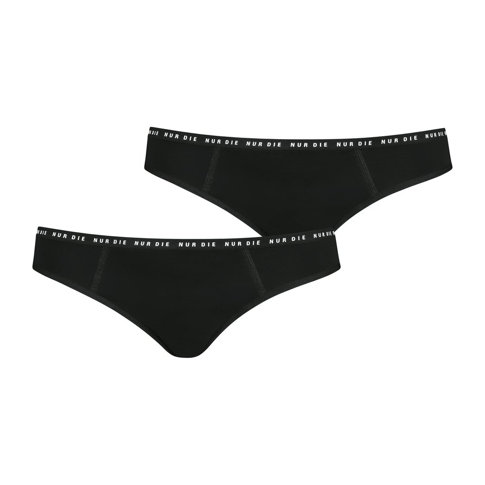 NUR DIE ALLES GEREGELT Period Underwear Brief Set Day + Night - Black - Size 44–46