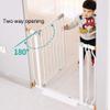 MERTNK Extra-Wide White Metal Baby and Pet Gate, 125–132 cm, Pressure-Mounted view 3