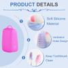 Toothbrush Protective Caps, 8-Pack, Colorful Food-Grade Silicone view 3