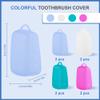 Toothbrush Protective Caps, 8-Pack, Colorful Food-Grade Silicone view 4