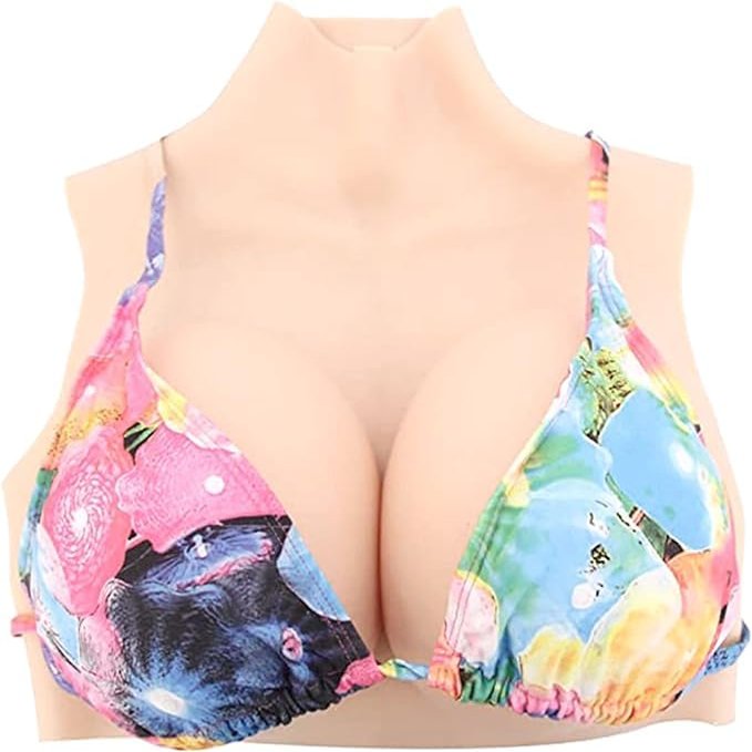 Zilasegy Silicone Breast Form, E Cup Breast Plate