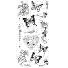 JSHEN 7 Sheets Temporary Tattoos, Black-and-White Art Patterns and Colorful Butterflies, 9 x 19 cm view 3
