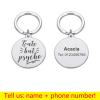 Personalized Anti-Lost ID Tag for Pets, Stainless Steel, Silver, 30 x 33.5 mm view 2
