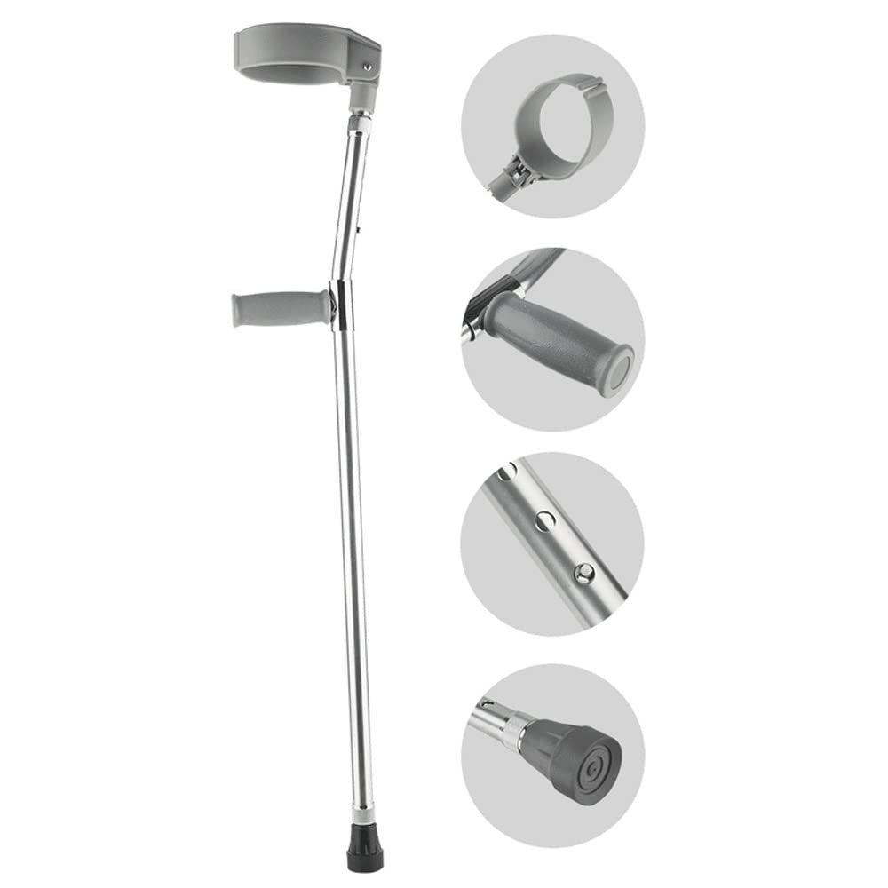 OOVOO Adjustable Forearm Crutch, Telescoping Walking Aid