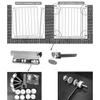 MERTNK Pet and Baby Safety Gate, Stair Gate, Pressure-Mounted, No Drilling, 121–127 cm view 4