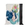 Hixingo Blue Mermaid Princess Blanket, Soft Double-Sided Minky Blanket, 130 x 150 cm view 1