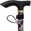 Folding Adjustable Purple Floral Walking Cane view 4