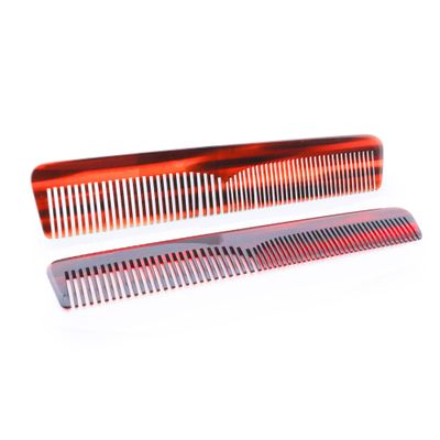 Haryali London Barber Comb, All-Purpose Cutting Comb for Men, Fine-Tooth, Small, Brown