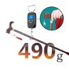 AMOCHO Wooden Walking Stick with Dragon-Shaped Handle, Non-Slip Rubber Base, 90 cm/35 in view 3